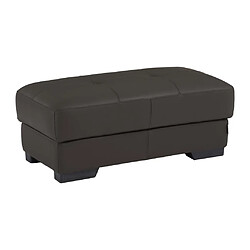 Vente-Unique Pouf en cuir METROPOLITAN II - Marron