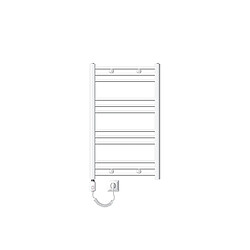 LuxeBath Radiateur électrique pour salle de bains Sahara 600x800 mm Blanc raccord latéral droit & thermoplongeur 600W 