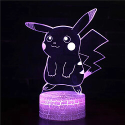 Lampe 3D Tactile Veilleuses Enfant 7 Couleurs avec Telecommande - Pikachu #137 