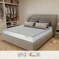 FARMARELAX Ecoroyal Matelas 180x200 cm, H 16 cm, Orthopédique, Livré sous vide enroulé, 100% Made in Italy