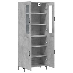 Acheter Maison Chic Buffet,Meuble de Rangement,commode pour salon,Cuisine Gris béton 69,5x34x180 cm Bois d'ingénierie -MN71704