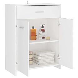 Acheter Maison Chic Armoire de salle de bain,Meuble de rangement,Meuble haut Blanc 60x33x80 cm Aggloméré -GKD268184