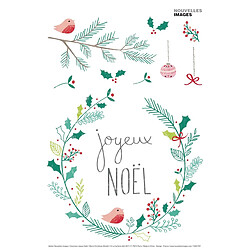 Draeger Sticker fenêtre Couronne "Joyeux Noël"