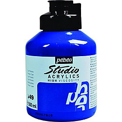 Pébéo Peinture Acryliques Pot de 500 ml Cyan Primaire