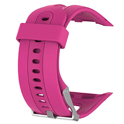 Wewoo Bracelet pour montre connectée Dragonne Sport en silicone Garmin Forerunner 10/15 rose