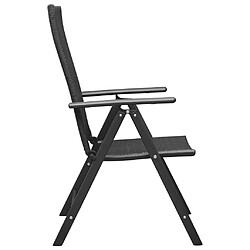 Avis vidaXL Chaises de jardin lot de 4 Résine tressée Noir