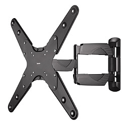 HAMA Support mural orientable pour tv, 3 étoiles, 165 cm (65"), 2 bras, noir