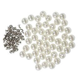 50 pièces perles boutons de rivets boutons pour couture sac en cuir d'artisanat 12mm