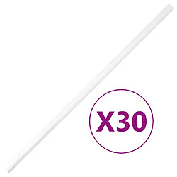 vidaXL Goulottes de câble avec pinces Ø25 mm 30 m PVC