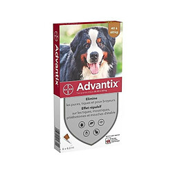 ADVANTIX 6 pipettes antiparasitaires - Pour tres grand chien de 40 a 60 kg - 6 x 6 ml