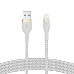 Belkin CAA010BT3MWH câble USB 3 m USB A USB C/Lightning Blanc 