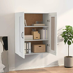 Avis Maison Chic Armoire murale suspendue,Meuble de Rangement pour salon,cuisine Blanc 69,5x32,5x90 cm -MN72292