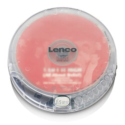 Lenco Lecteur CD portable avec fonction de rechargement CD-012TR Transparent