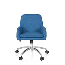 Chaise de bureau / pivotante SHAKE 400 en tissu bleu foncé hjh OFFICE