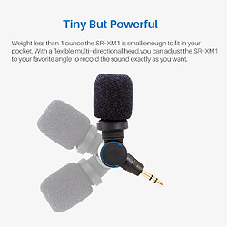 Universal SR XM1 Prise Lecture Mini TRS Microphone à condensateur pour appareil photo, caméra vidéo, mixeur audio, magnétophone pratique, microphone Osmo | pas cher