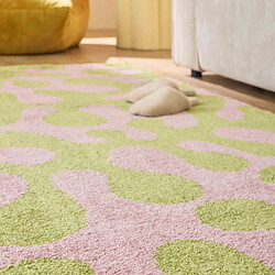 Acheter Jardindeco Tapis intérieur à poils longs Swing 384 vert 160 x 230 cm.