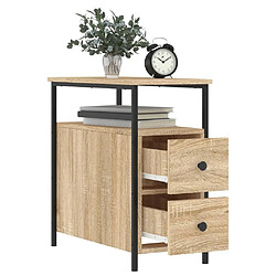 Acheter Maison Chic Lot de 2 Tables de chevet,Table de nuit,Table d'appoint pour salon chêne sonoma 30x60x60 cm bois ingénierie -MN23889