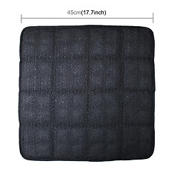 Wewoo Universel respirant quatre saisons auto glacé mélange tissu maille housse de coussin de de tapis pour fournitures de bureau chaise de noir