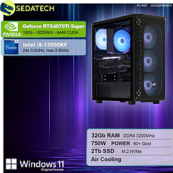 Sedatech PC Gamer Pro • Intel i9-13900KF • RTX4070Ti Super • 32Go RAM • 2To SSD M.2 • Windows 11