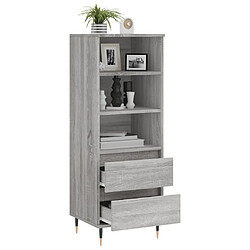 Acheter Maison Chic Buffet,Meuble de Rangement,commode pour salon,Cuisine Sonoma gris 40x36x110 cm Bois d'ingénierie -MN84106