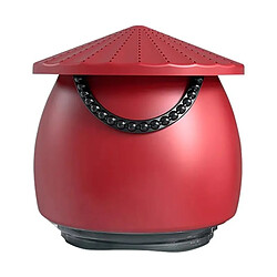 Yonis Mini Enceinte Bluetooth Portable Design Chinois Haute Fidélité Subwoofer IPX7 Mini Enceinte Bluetooth Portable Style Chinois Son Puissant Et Qualité Supérieure IPX7 Étanche Rouge YONIS