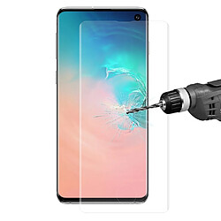 Protecteur écran en verre trempé 0.26mm 3D 9H full coverage (déverrouillage des empreintes digitales) transparent pour votre Samsung Galaxy S10 