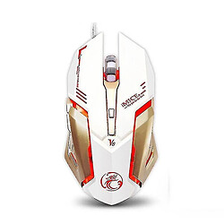 Universal V8 USB Wired RVB Gaming Mouse 4000DPI Macro Programmation 6d Optical MEC