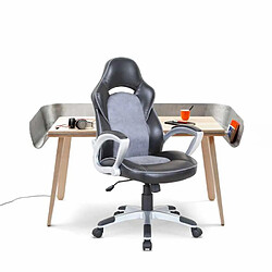 Franchi Chaise de bureau sportive fauteuil gamer ergonomique simili cuir Evolution