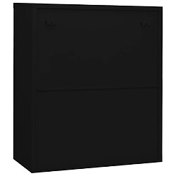 Avis vidaXL Armoire de bureau Noir 90x40x105 cm Acier