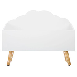 Atmosphera, Createur D'Interieur Coffre de rangement enfant Nuage - Longueur 58 cm - Blanc