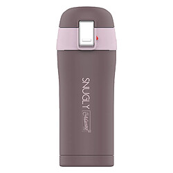 Snugly thermo mug mug à café thermos flask isolé en acier inoxydable pour boissons chaudes ou froides (300ml, Brown) 