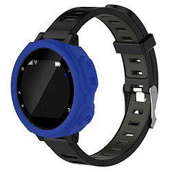 Wewoo Protection écran Étui de en silicone de montre de couleur solide pour Garmin F235 / F750 bleu