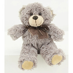 Aubry Gaspard Peluche ours en acrylique gris foncé 20 cm.