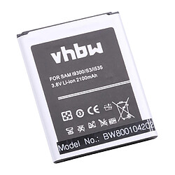 vhbw Batterie remplacement pour Samsung EB-L1G6LLK, EB-L1G6LLUC, EB-l1g6llucstd pour smartphone (2100mAh, 3,8V, Li-ion) avec NFC