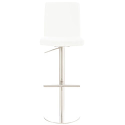 Non Tabouret de bar Cadiz simili cuir acier inoxydable