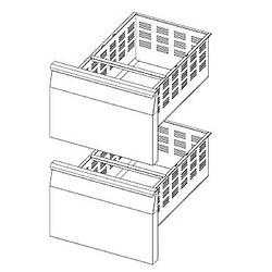 AFI COLLIN LUCY? Kit Tiroir 2 x GN 1/1 pour Table Réfrigérée Série 700 - AFI Collin Lucy