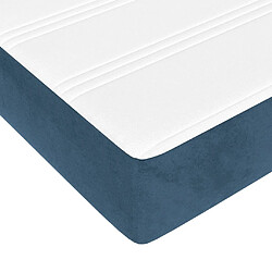 Maison Chic Matelas de lit à ressorts ensachés, Matelas doux Bleu foncé 120x200x20 cm -GKD98091 pas cher