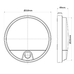 Maclean Lampe LED murale avec détecteur de mouvement infrarouge GRIS pas cher