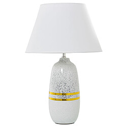 Lampe de bureau Alexandra House Living Blanc Argenté Céramique 60 W 13 x 38 x 13 cm 