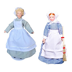 2X 1/12 Maison De Poupée Miniature En Porcelaine Poupée Modèle Petite Belle Fille Garçon