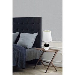 Avis Corep Lampe a poser pied ceramique noir blanc Luminaire chevet chambre bureau