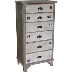 Biscottini Commode Shabby Style En Bois De Paulonia