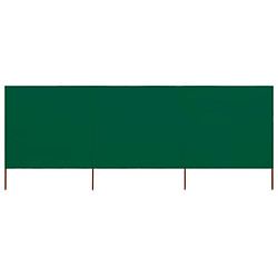 Maison Chic Paravent/Cloison de séparation 3 panneaux Tissu 400 x 80 cm Vert -MN68120