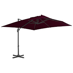 vidaXL Parasol de jardin en porte-à-faux avec mât en aluminium 