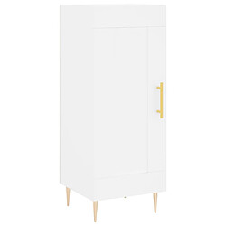 Maison Chic Buffet,Meuble de Rangement,commode pour salon,Cuisine blanc 34,5x34x90 cm bois d'ingénierie -MN43875