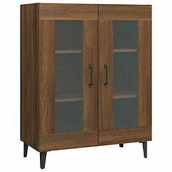 Maison Chic Buffet,Meuble de Rangement,commode pour salon,Cuisine chêne marron 69,5x34x90 cm bois d'ingénierie -MN55510