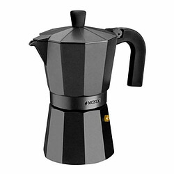 Cafetière Italienne Monix Braisogona_M640009 Noir 9 Tasses Aluminium