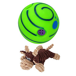 Dog Play Squeaky Ball Pet Dog Ball Toys Play Training Ball Jouet Interactif avce Jouet à mâcher pour animaux de compagnie