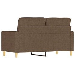 Acheter vidaXL Canapé à 2 places Marron 120 cm Tissu