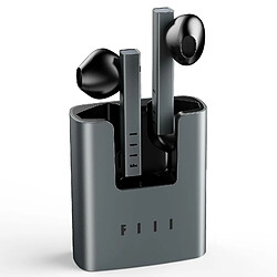 Universal 2021 True Wireless - Casque sans fil FIIL CC2 Bluetooth 5.2 Bouchon d'oreille sans fil, bouchon d'oreille d'annulation de bruit avec cartouche de recharge, amplificateur de connexion ultra-rapide ; casque étanche pour amplificateur ; (noir)